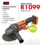 Black+Decker Cordless Angle Grinder