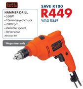 Black+Decker Hammer Drill 550W
