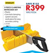 Stanley 3 Piece Clamping Mitre Box Set