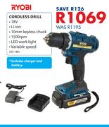 Ryobi Cordless Drill