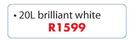 Dulux 20Ltr Brilliant White Luxurious Silk