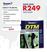 Duram 1Ltr Hammered Direct To Metal 
