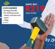 Lasher Club Hammer