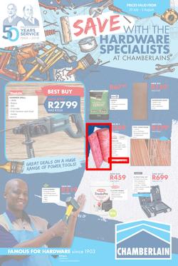 Chamberlains : Holiday Hardware (20 July - 5 Aug 2018), page 1
