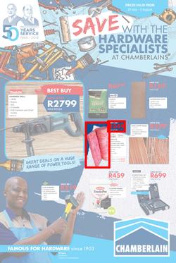 Chamberlains : Holiday Hardware (20 July - 5 Aug 2018), page 1