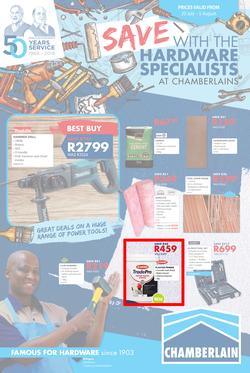 Chamberlains : Holiday Hardware (20 July - 5 Aug 2018), page 1