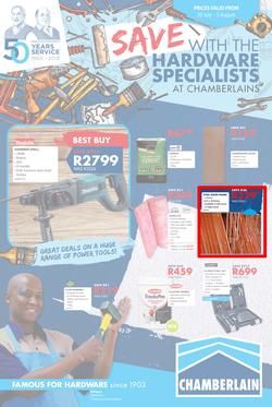 Chamberlains : Holiday Hardware (20 July - 5 Aug 2018), page 1