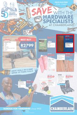 Chamberlains : Holiday Hardware (20 July - 5 Aug 2018), page 1