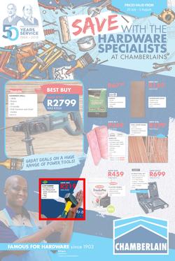 Chamberlains : Holiday Hardware (20 July - 5 Aug 2018), page 1