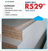 PG Bison 16mm Melamine Chipboard 1830x2750mm-Each