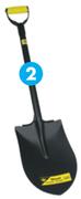 Digging Spade With Round Nose