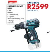 Makita Cordless Impact Drill