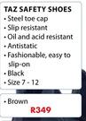 Dot Taz Safety Shoes Brown