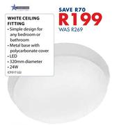 Bright Star White Ceiling Fitting
