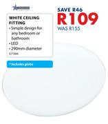 Bright Star White Ceiling Fitting