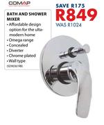 Comap Bath & Shower Mixer
