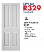Doortec Deep Moulded Door-813 x 2032mm