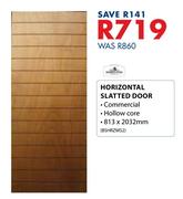 Swartland Horizontal Slatted Door-813 x 2032mm