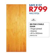 Swartland BB Pine Stable Door-813 x 2032mm