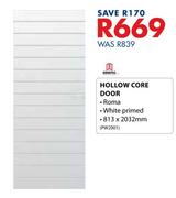 Doortec Hollow Core Door-813 x 2032mm