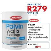 Plascon Polvin White-20Ltr