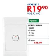 Schneider 2 Lever Light Switch