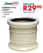 Marley 110mm Kimberley Underground PVC Socket