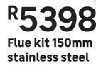 Flue Kit 150mm Stainless Steel