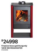 Megamaster 380 12KW Gold Burgundy Bosca Fireplace