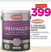 Plascon Velvaglo Water Based White-5Ltr