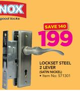 Fort Knox Lockset Steel 2 Lever(Satin Nickel)