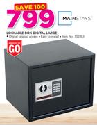 Mainstays Large Digital Lockable Box