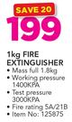 Safe Quip 1Kg Fire Extinguisher