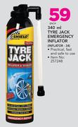 Shield 340ml Tyre Jack Emergency Inflator INFLATOR-34