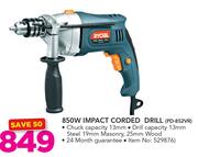 Ryobi 850W Impact Corded Drill PD-852VR
