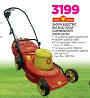 Wolf 2600w electric online lawn mower