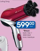 Braun Satin Hair 7 2000 Watt Ionic Hairdryer