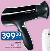 Braun Satin Hair 3 1700 Watt Hairdryer