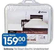 Safeway Tie Down Electric Underblanket Single