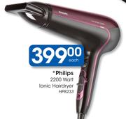 Philips 2200 Watt Ionic Hairdryer HP8233