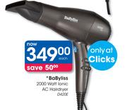 BaByliss 2000 Watt Ionic AC Hairdryer D420E