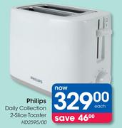 Philips Daily Collection 2 Slice Toaster HD2595/00