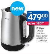 Philips Stainless Steel Kettle HD9320/23-2000W