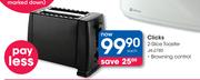 Clicks 2 Slice Toaster JA-2785