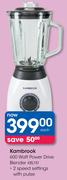 Kambrook 600W Power Drive Blender KBL110