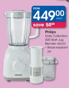 Philips Daily Collection 400W Jug Blender HR2103