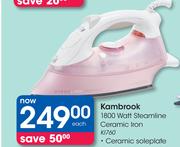 Kambrook 1800 Watt Steamline Ceramic Iron K1760