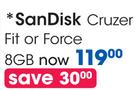 Sandisk Fit Or Force 8GB