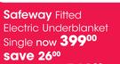 Safeway Fitted Electric Underblanket Single