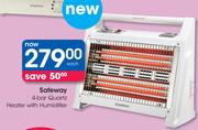 Safeway 4-Bar Quartz Heater With Humidifier